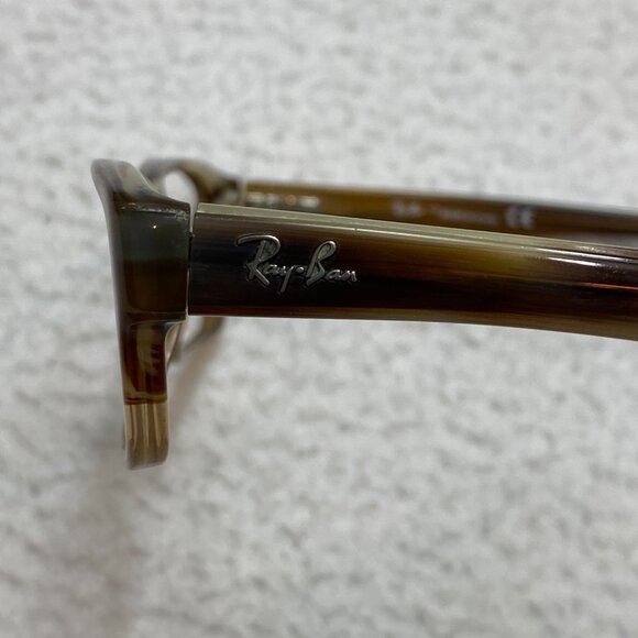 Ray-Ban Eyeglasses RB 5169 5542 Horn Brown Rectangle 52-16-140 - Picture 13 of 14